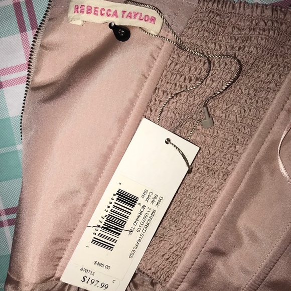 NWT! Rebecca Taylor Sweetheart Strapless Dress - Picture 5 of 5